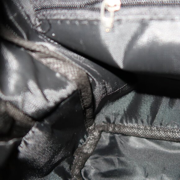 Minnie Mouse Style Mini Back Pack Purse Faux Leather Black with Red Bow Cute - Picture 10 of 12